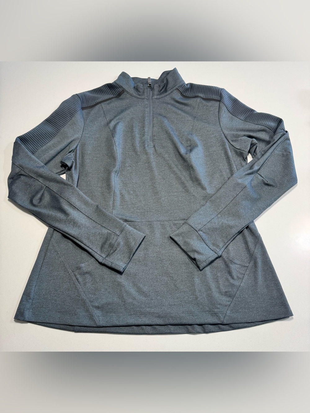 5.11 Tactical Tessa Womens Fitness 1/4 Zip Pullover Dark Heather Gray Size XLG